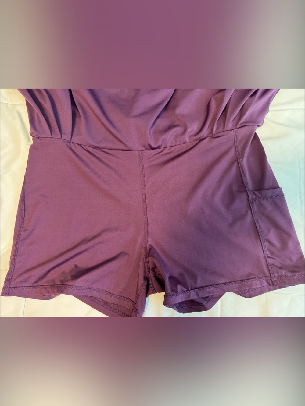 Purple Women’s Skort - Athletic Skirt - Picture 3 of 4